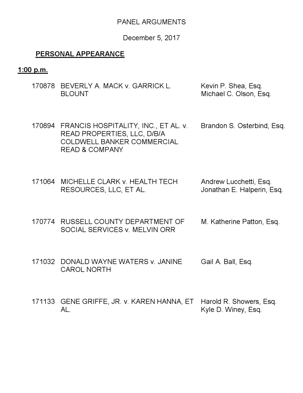 Supreme Court of Virginia - December 5, 2017 Docket-1_Page_1